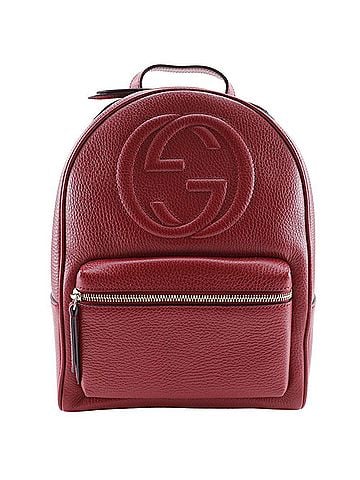 Gucci Soho Red Leather Backpack Bag (view 1)