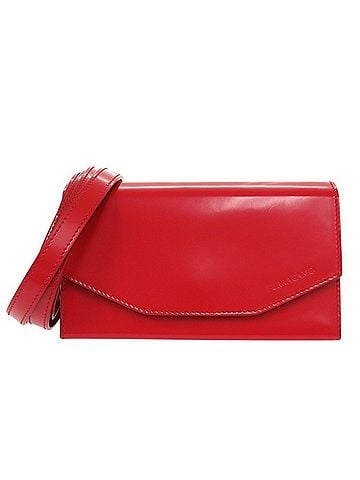 Salvatore Ferragamo Red Pony-Style Calfskin Clutch Bag (view 1)