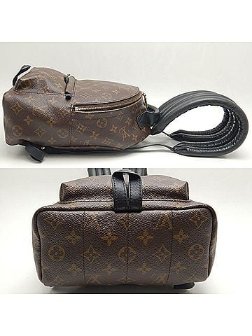 Louis Vuitton Palm Springs Brown Canvas Backpack Bag (view 2)