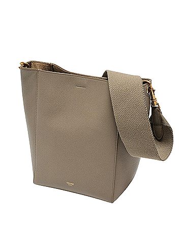 Céline Grey Leather Shopper Bag (view 1)