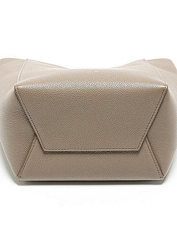 Céline Grey Leather Shopper Bag (view 2)