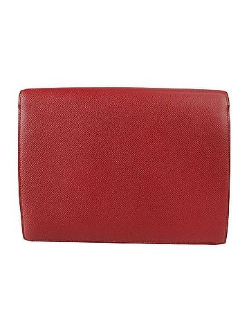 Hermès Faco Red Leather Clutch Bag (view 1)