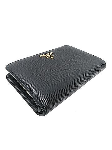 Prada Saffiano Black Leather Wallet (view 2)