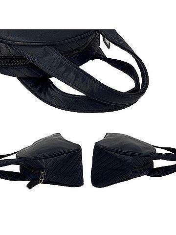 Saint Laurent Navy Synthetic Tote Bag (view 2)