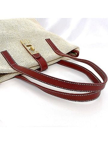 Valentino Garavani Beige Wicker Tote Bag (view 2)