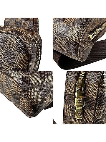 Louis Vuitton Geronimos Brown Canvas Clutch Bag (view 2)