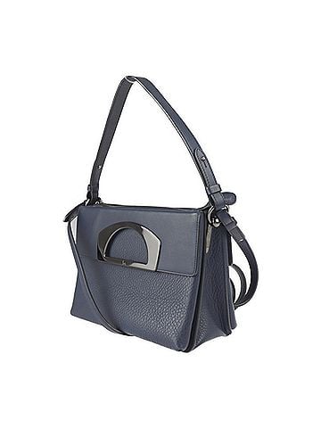 Christian Louboutin Passage Navy Leather Shoulder Bag (view 2)
