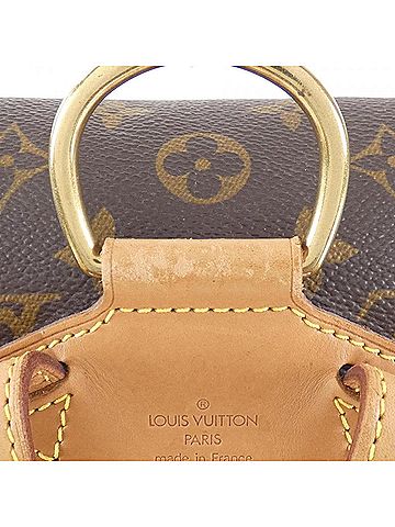 Louis Vuitton Montsouris Mm Brown Canvas Backpack Bag (view 2)