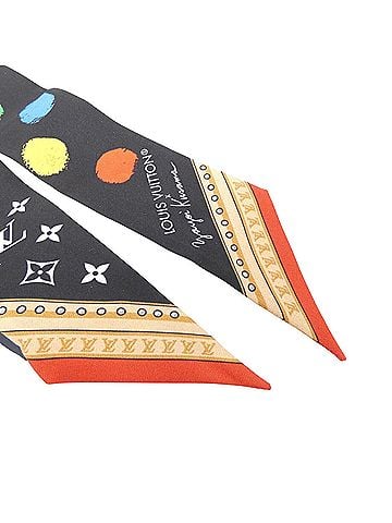 Louis Vuitton Black Silk Scarf (view 2)