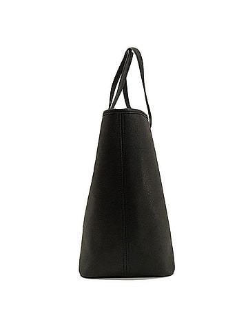 Michael Kors Black Leather Tote Bag (view 2)