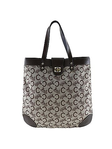 Céline Grey Canvas Tote Bag (view 1)