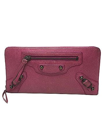 Balenciaga Cagole Pink Leather Wallet (view 1)