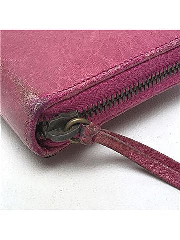 Balenciaga Cagole Pink Leather Wallet (view 2)