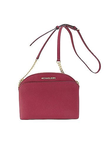 Michael Kors Emmy Burgundy Leather Shopper Bag (view 1)