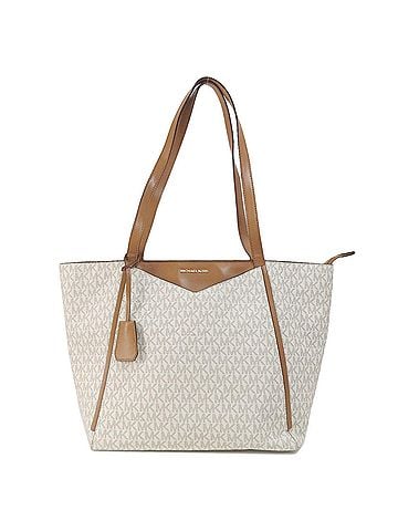 Michael Kors Whitney White Canvas Tote Bag (view 1)