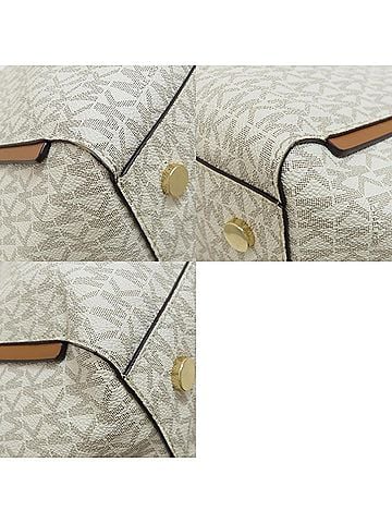 Michael Kors Whitney White Canvas Tote Bag (view 2)