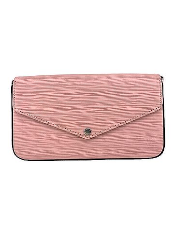 Louis Vuitton Felicie Pink Leather Clutch Bag (view 1)