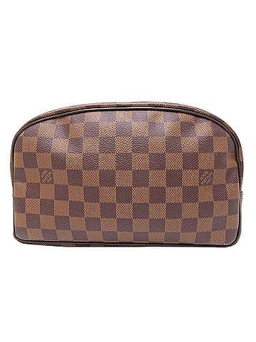 Louis Vuitton Trousse De Toilette 25 Brown Canvas Clutch Bag (view 1)