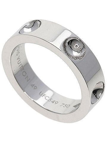 Louis Vuitton Empreinte Silver White Gold Ring Jewelry (view 1)