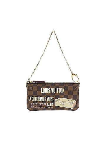 Louis Vuitton Brown Canvas Clutch Bag (view 1)