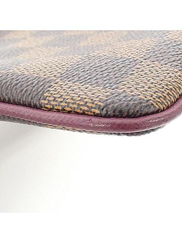 Louis Vuitton Brown Canvas Clutch Bag (view 2)