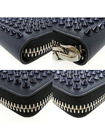 Christian Louboutin Panettone Navy Leather Wallet (view 2)