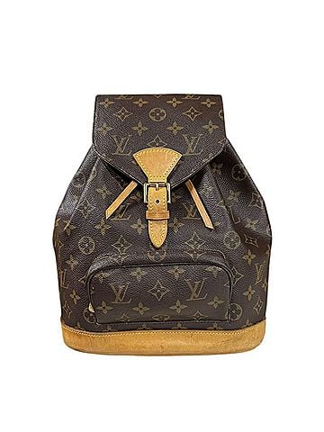 Louis Vuitton Montsouris Mm Brown Canvas Backpack Bag (view 1)