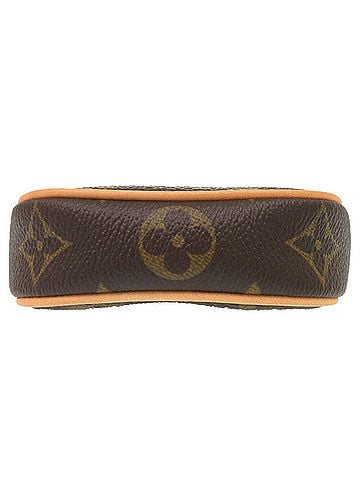 Louis Vuitton Cancun Brown Canvas Clutch Bag (view 2)