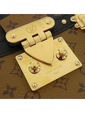 Louis Vuitton Trunk Brown Canvas Clutch Bag (view 2)