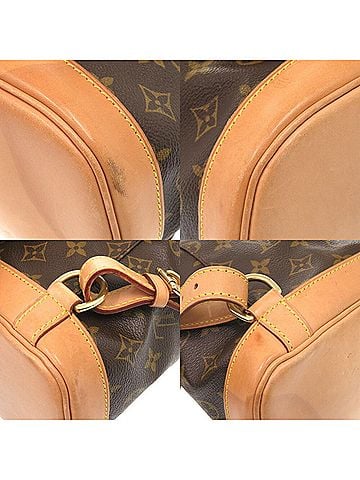 Louis Vuitton Montsouris Mm Brown Canvas Backpack Bag (view 2)