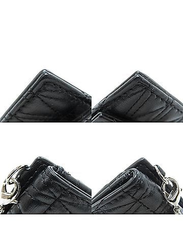 Versace Virtus Black Leather Shoulder Bag (view 2)
