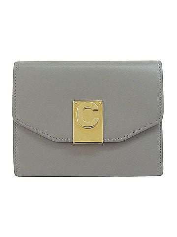 Céline Grey Leather Wallet (view 1)