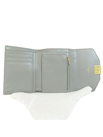 Céline Grey Leather Wallet (view 2)
