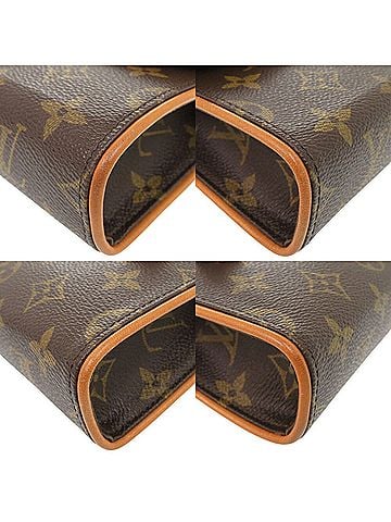 Louis Vuitton Florentine Brown Canvas Clutch Bag (view 2)