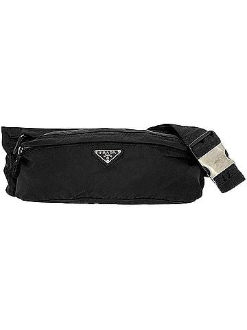 Prada Tessuto Black Synthetic Clutch Bag (view 1)
