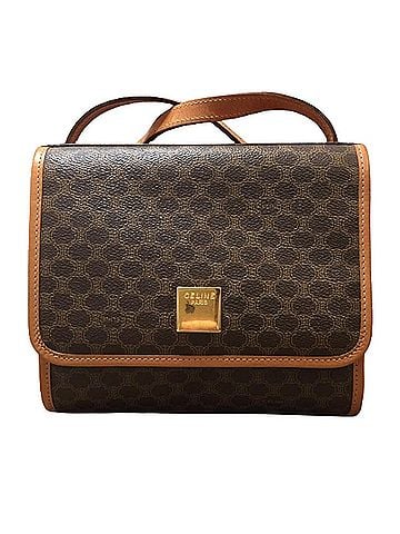 Céline Macadam Brown Canvas Shoulder Bag (view 1)
