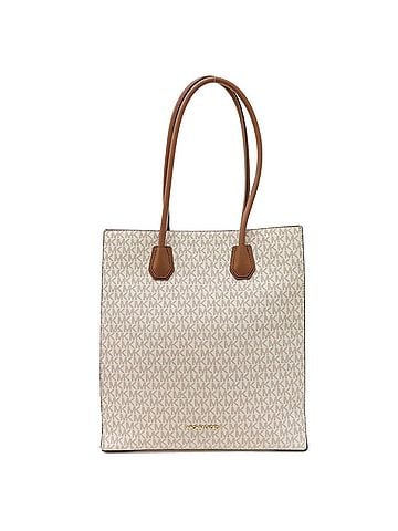 Michael Kors Mirella White Canvas Tote Bag (view 1)