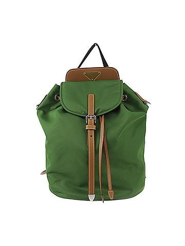 Prada Tessuto Green Synthetic Backpack Bag (view 1)