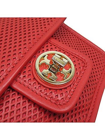 Tory Burch Red Leather Shoulder Bag (view 2)