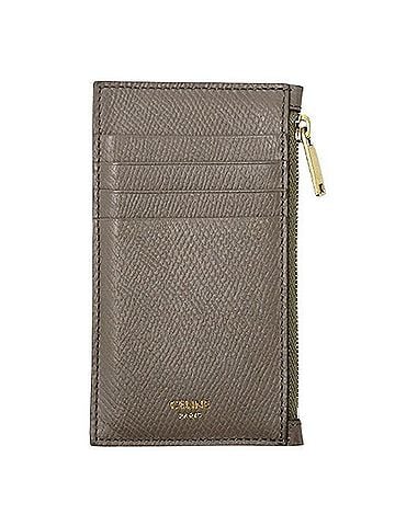 Céline Compact Grey Leather Wallet (view 1)
