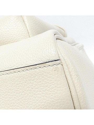 Gucci Print White Leather Backpack Bag (view 2)
