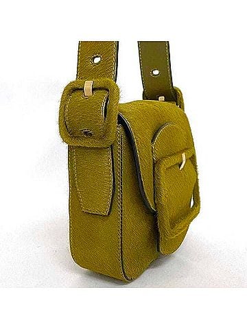 Tory Burch Green Leather Shoulder Bag (view 2)