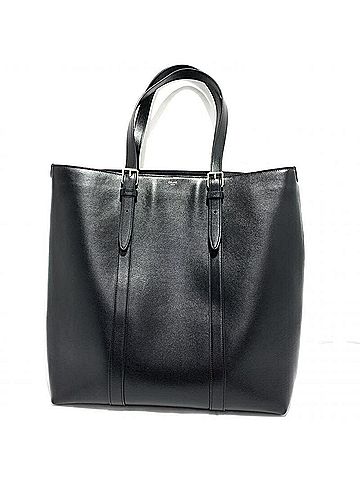 Céline Triomphe Black Leather Tote Bag (view 1)