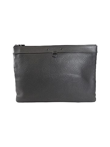 Louis Vuitton Discovery Black Leather Clutch Bag (view 1)