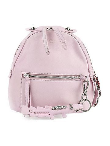 Fendi Pink Leather Backpack Bag (view 1)