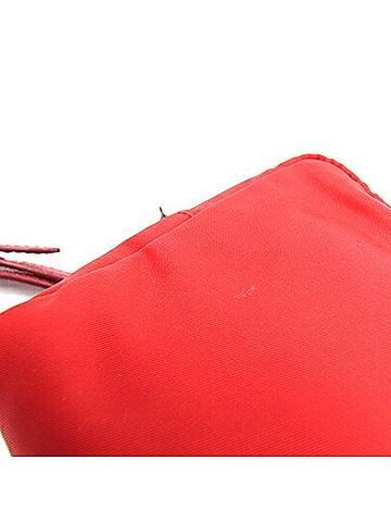 Prada Tessuto Red Synthetic Clutch Bag (view 2)
