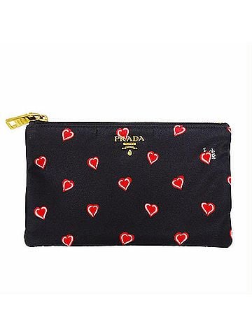 Prada Saffiano Black Synthetic Clutch Bag (view 1)