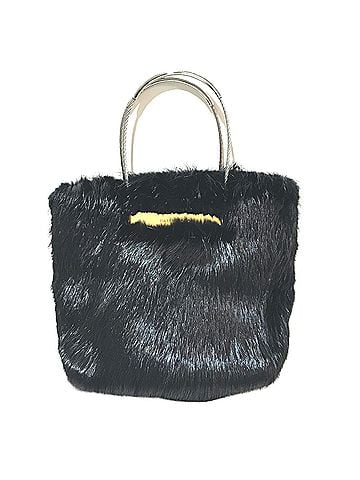 Balenciaga Black Fur Handbag (view 1)
