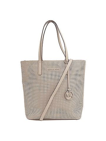 Michael Kors Beige Leather Tote Bag (view 1)
