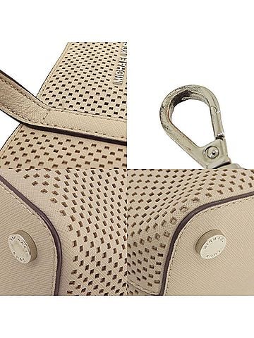 Michael Kors Beige Leather Tote Bag (view 2)